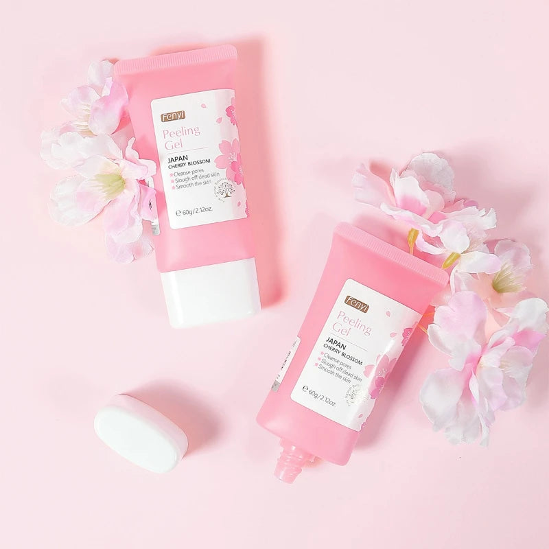 Cherry Blossom Peeling Gel Facial Exfoliating  Moisturizing Tender Body Cleansing Skin Care 60g