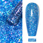 MEET ACROSS 7ml Glitter Gel Nail Polish Sparkly Sequins UV LED Soak Off Varnish For Manicure Semi Permanent Nail Art Gel Polish
