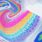 Rainbow Bath Bombs Gift Set - Handmade Fizzies for Women 6.5 oz - Perfect for Bubble & Spa Bath- Essential and Fragrance Oils