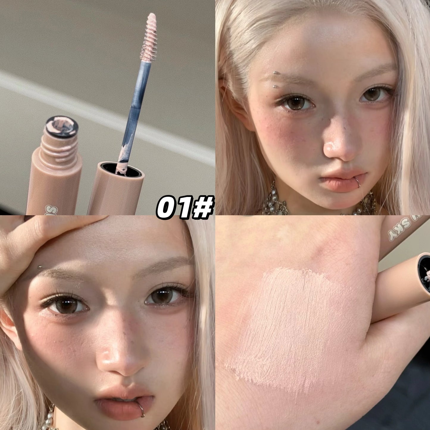 Natural Dyeing Eyebrow Cream High Pigment Long-lasting Waterproof Natural Wild Eye Brow Tint Enhancer Brow Mascara Cosmetic
