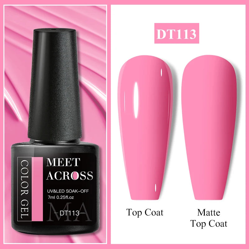 MEET ACROSS Pink Red Cat Eye Gel Nail Polish 7ml Jelly Amber Cat Magnetic Gel Nail Soak Off UV LED Semi Permanent Gel Nail Art
