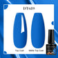 MEET ACROSS 7ml Porcelain White Cat Eye Gel Polish Holographic Glitter Magnetic Galactic Effect Gel Nail Polish Soak Off UV Gel