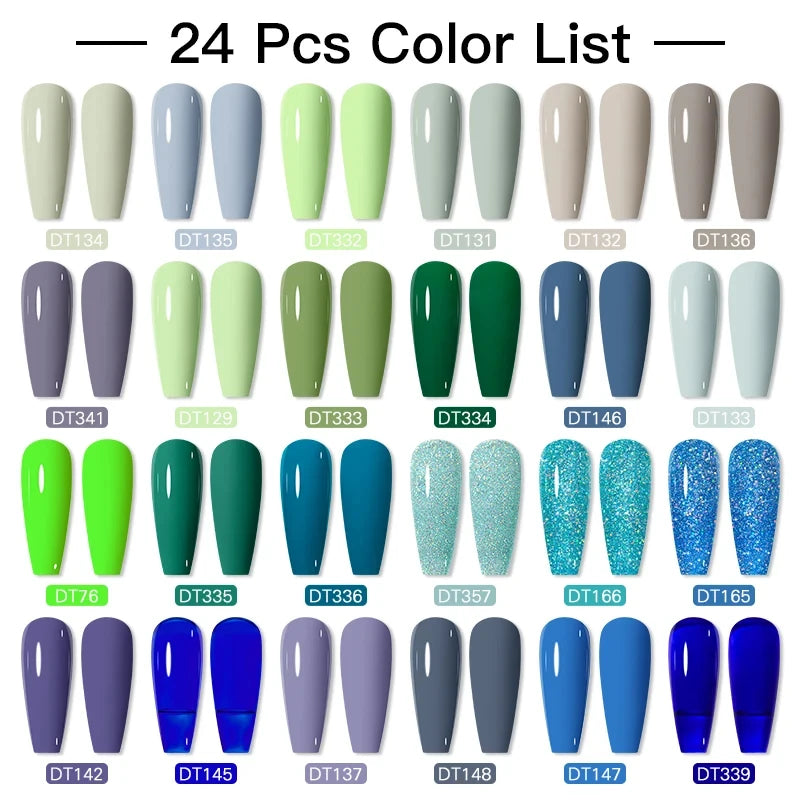 140/160pcs Colorful Gel Nail Polish Set Nail  Art Semi-permanent Varnish Soak Off Uv LED Gel Professional Manicure Set Nails Kit