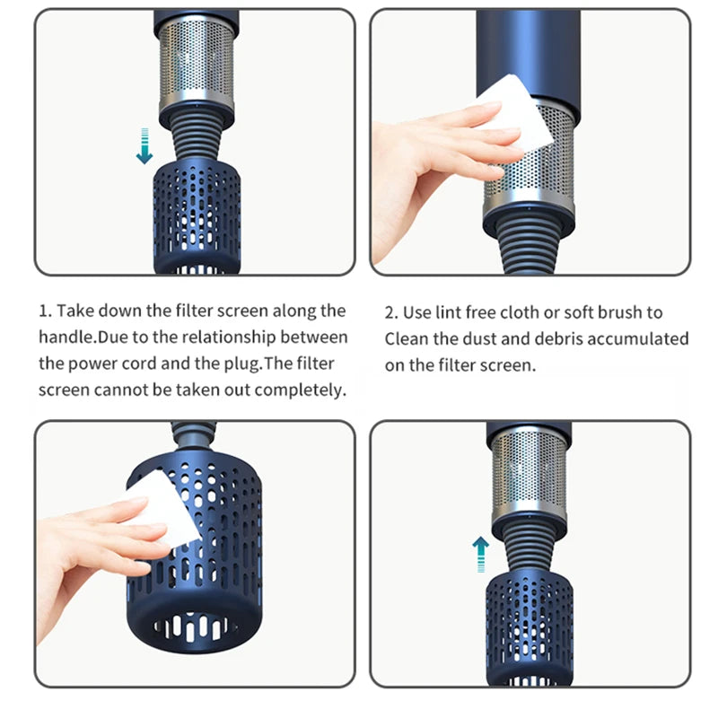 Professional Hair Dryer 1600W 220v Leafless Negative Ion Hair Dryer Home Travel Hair Styler Blow drier