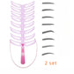 8 in1 Eyebrow Shaping Template Reusable Eyebrows Shaper Stencils Kit Grooming Card Definition Brow Makeup Tools Accessories