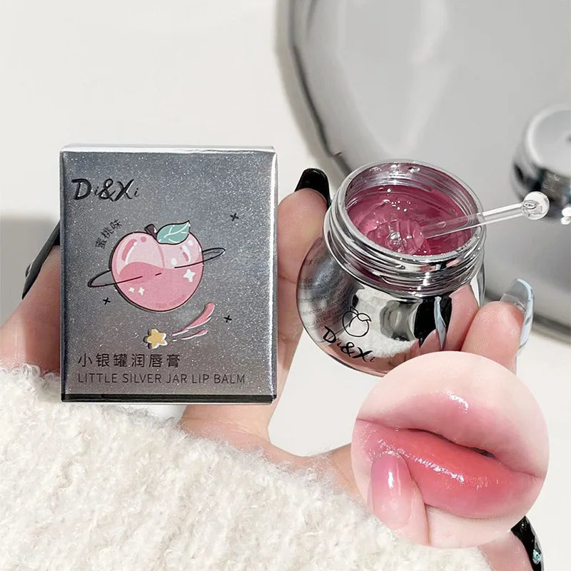 DI&XI small silver jar lip balm moisturizing lip care Dudu jelly lip oil moisturizing before makeup