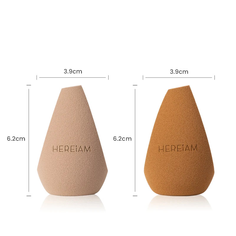 HEREIAM New Makeup Sponge Puff With Storage Bag Dry and Wet Professional For Foundation Soft Smooth Beauty Tools & Accessories