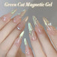 BORN PRETTY 10ml Green Cat Magnetic Gel Ultra Shine Holographic Glitter Semi Permanant Soak Off UV LED Gel Varnish For Manicure