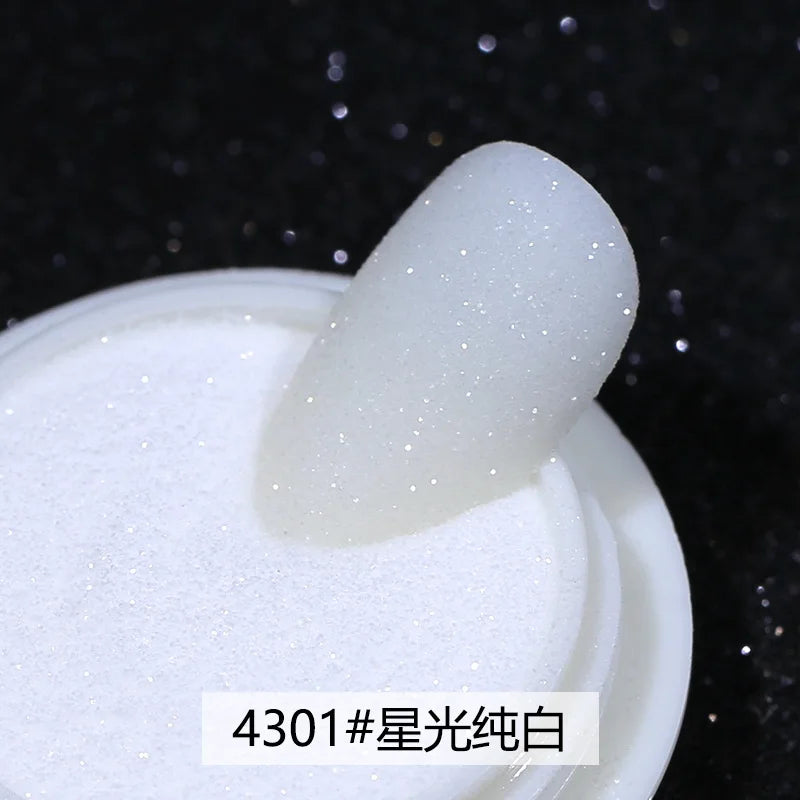 1box Shiny Reflective Diamond Nail Glitter Powder Silver Holographic Micro Drill Dazzling Crystal Gel Polish Manicure Pigment Du