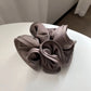 Korean Big Hair Tie Ribbon Scrunchies Satin Elastic Hair Band Bow Women Simple Temperament New Style  Ponytail Hair Accessories