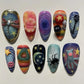 24pcs Press on Nails Resin False Nail Tips Pre-Painted for Halloween Party Gothic Cosplay Accessories