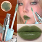 Soft Mist Matte Lip Gloss Punk Green Lip Glaze Mousse Velvet Lip Mud Long-lasting Non-drying Lipstick Halloween Makeup Cosmetics