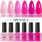 LILYCUTE 6PCs/Set Gel Nail Polish Set Kit Glitter Nail Gel Sequin Vernis Semi Permanent For Manicure Varnish UV LED Nail Art Gel