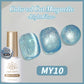 BORN PRETTY 10ml Rhine Lake Blue Cat Magnetic Gel Dark Blue Glitter Soak Off UV Gel Nail Art Varnish Manicure Nail Art Salon