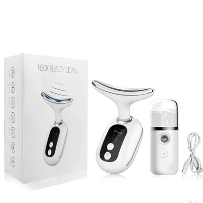Facial Massager EMS Facial Microcurrent Neck Face Lifting Massager Red Light Therapy Anti-aging Massager Skin Tightening Device