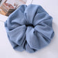 Big Size Chiffon Scrunchies For Muslim Women Custom Elastic Volumizing Oversized Neat stitching Malaysian Bunch Hair Tie