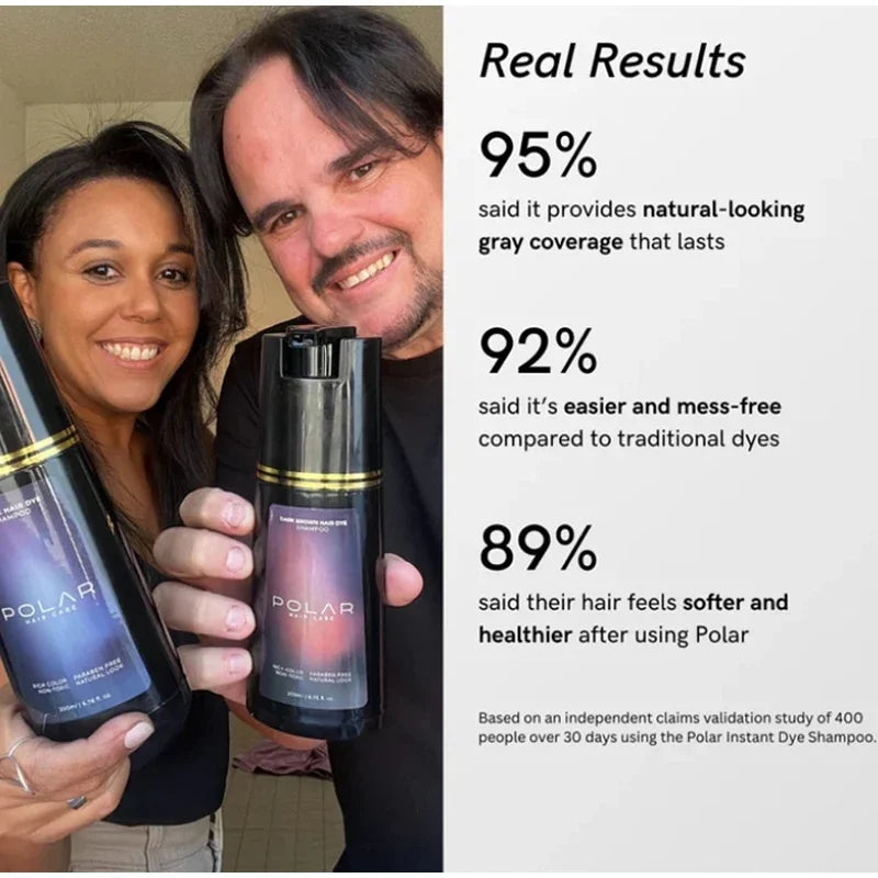 3-in-1 Hair Dye Shampoo  Quick Color Shampoo White Hair Quick Blackening Shampoo Oil Control Fluffy Shampoo Product Nourish Hair