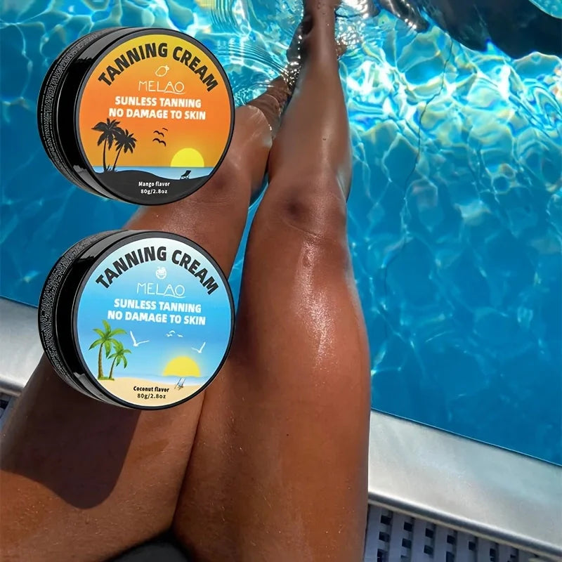 MELAO Sunless Self Tanning Cream For Body, Sunless Tanning Lotion For Men & Women