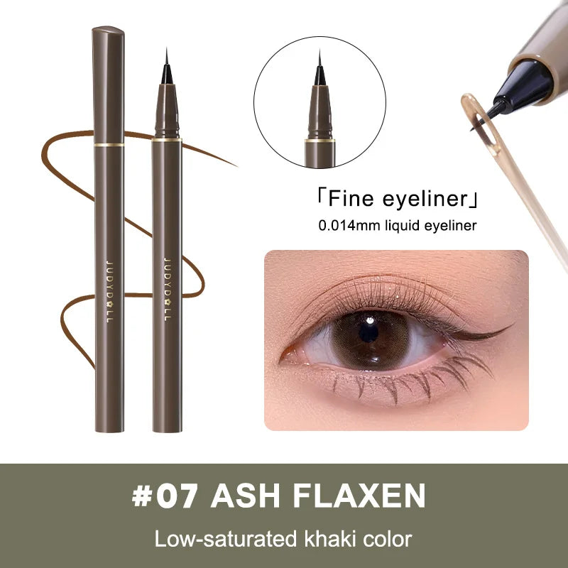 Judydoll Precision Liquid Eyeliner Pen, Ultra-Fine Tip, Waterproof, Smudge-Proof, 24-Hour Long-Lasting, Perfect for Lash Line