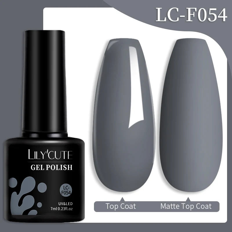 LILYCUTE Fluorescent Nail Gel Polish Orange Red Neon Bright Color Summer Series Soak Off For Manicure Nail Art UV Gel Varnish