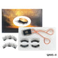 4 pairs 5 Magnets 3D Magnetic False Eyelashes Handmade Artificial Faux Cils Magnetic Natural Mink Eyelashes with Tweezers