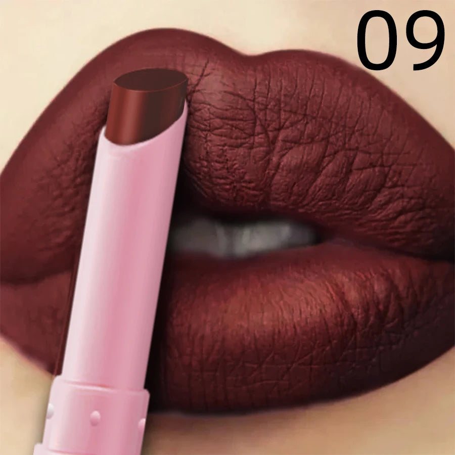 15 Color Cigarette Velvet Matte Waterproof Lipstick Long-lasting Lip Gloss Lip Makeup  Red Brown Pink Lip Liner Pen  Lip Tint