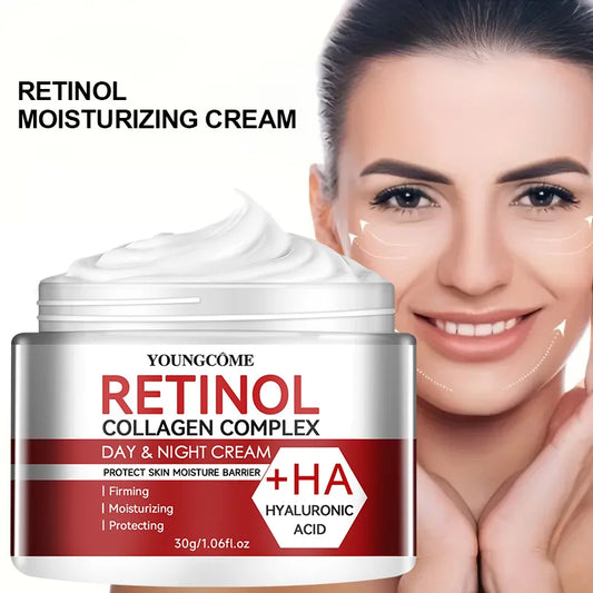 Retinol Collagen Facial Care Moisturizing Cream Deep Hydration  Suitable for dry Aging Face Cream Moisturizing Skin Repair