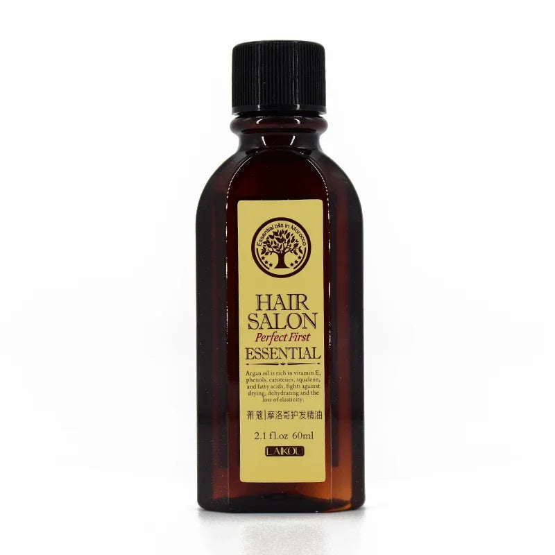 New Morocco argan oil for hair growth Care Keratin 100% PURE Glycerol Nut Oil Hairdressing Hair Mask Essential Moroccan Oil 60ml