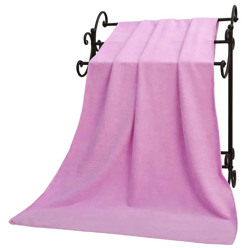 Large thick microfiber bath towel absorbent and quick-drying swimming fitness sports beauty salon towel Beach towel
