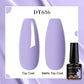 MEET ACROSS 7ml Porcelain White Cat Eye Gel Polish Holographic Glitter Magnetic Galactic Effect Gel Nail Polish Soak Off UV Gel