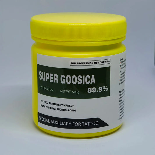 89.9% Super Goosica Tattoo Cream for Permanent Makeup Microblading Piercing Body Beauty Eyebrow Lips Liner Auxiliary Cream 500g