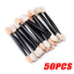 10/30/50/200/500/1000pcs Double Ended Sponge Nail Art Powder Brush Multifunctional eyeshadow Brush Portable Makeup Manicure Tool