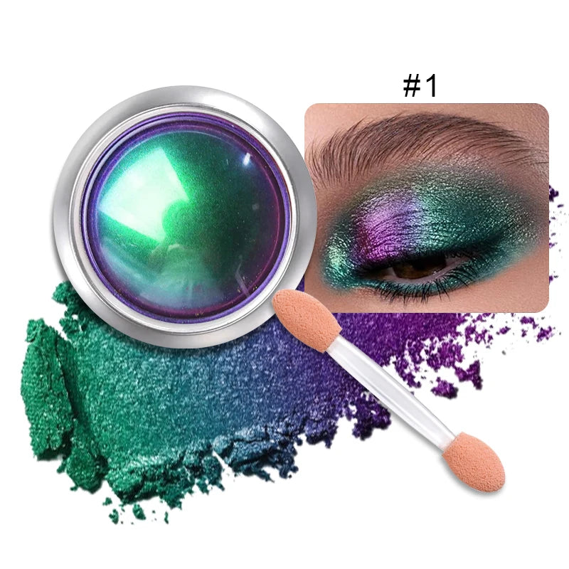 High-Pigmented MultiChrome Eyeshadow Powder MultiChrome Shifting Pigments Duochrome Chameleon Eyeshadow Infinite Chrome Powder