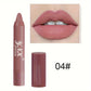 Nude Series Velvet Matte Lipstick Pencil – Waterproof, Long-Lasting Red Lipstick, Lip Tint Pen, Cosmetic Makeup