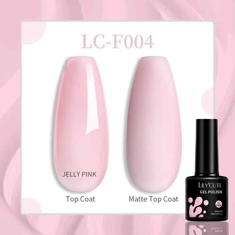 LILYCUTE 7ML Eggshell Gel Nail Polish White Black Material Semi Permanent Autumn Varnish With Any Color Gel Soak Off UV Manicure