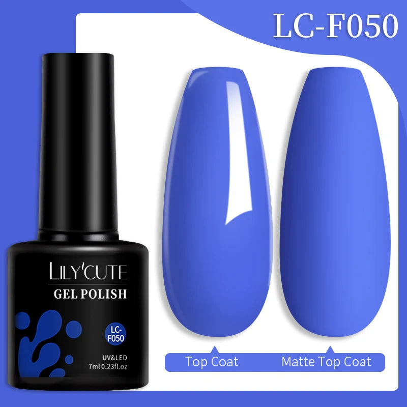 LILYCUTE Fluorescent Nail Gel Polish Orange Red Neon Bright Color Summer Series Soak Off For Manicure Nail Art UV Gel Varnish