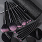 17 makeup tools set 12 face makeup brush set with Makeup Egg Triangle Powder Puff Makeup brush storage bucket Makeup tools