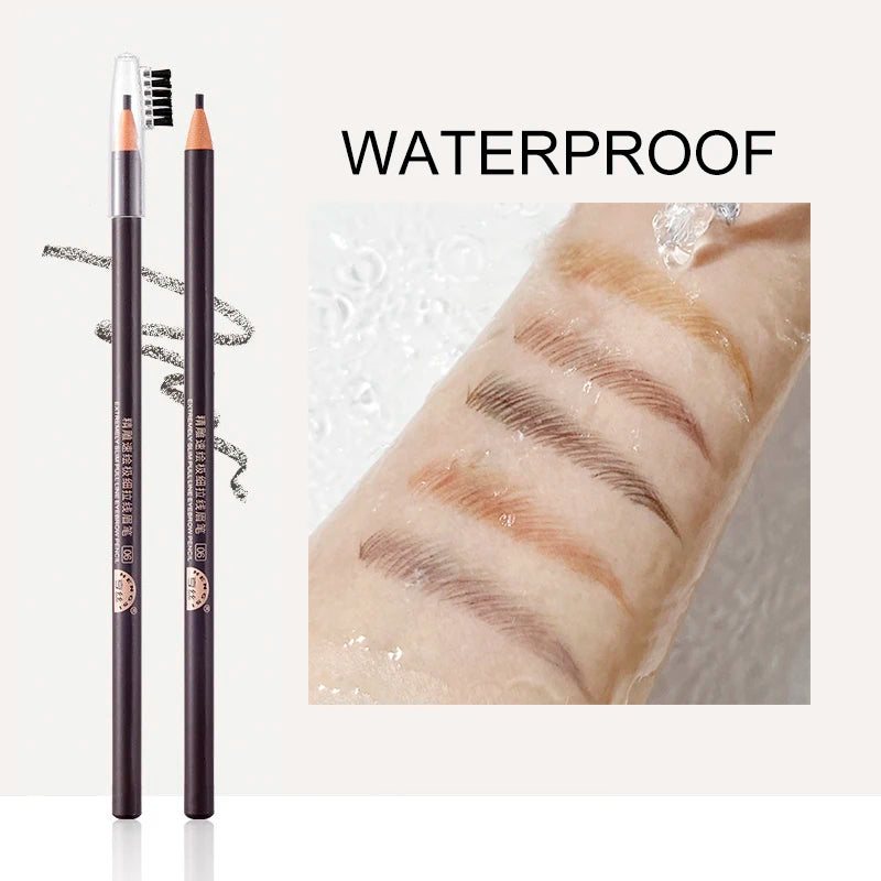 1PC Waterproof Eyebrow Pencil – 6 Shades, Long-Lasting Tint for Natural, Smudge-Proof Brow Makeup