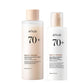 Korean Skincare Set ANUA Rice 70 Glow Milky Toner,Intensive Moisturizing Milk Lotion,Hydrating&Nourishing,Barrier Care 2pcs Sets