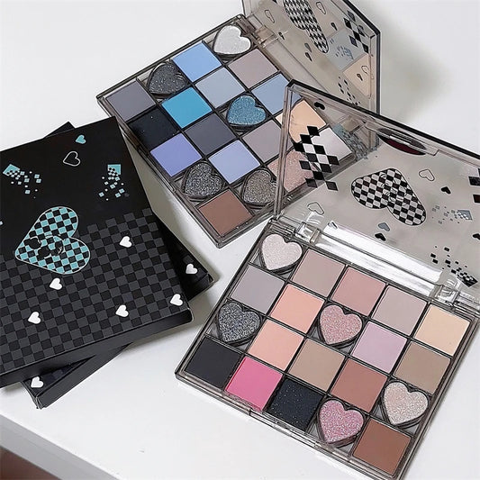 DIKALU Black Honey Multicolor Eyeshadow Palette – Matte, Pearl & Glitter Colors, Long-Lasting, Blendable & Vibrant for Stunning Eye Makeup