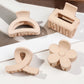 5 Pcs Small Flower Hair Claw Clips for Women Girls,Matte Rectange Jaw Clips,Semicircle Barrettes for Thin Hair