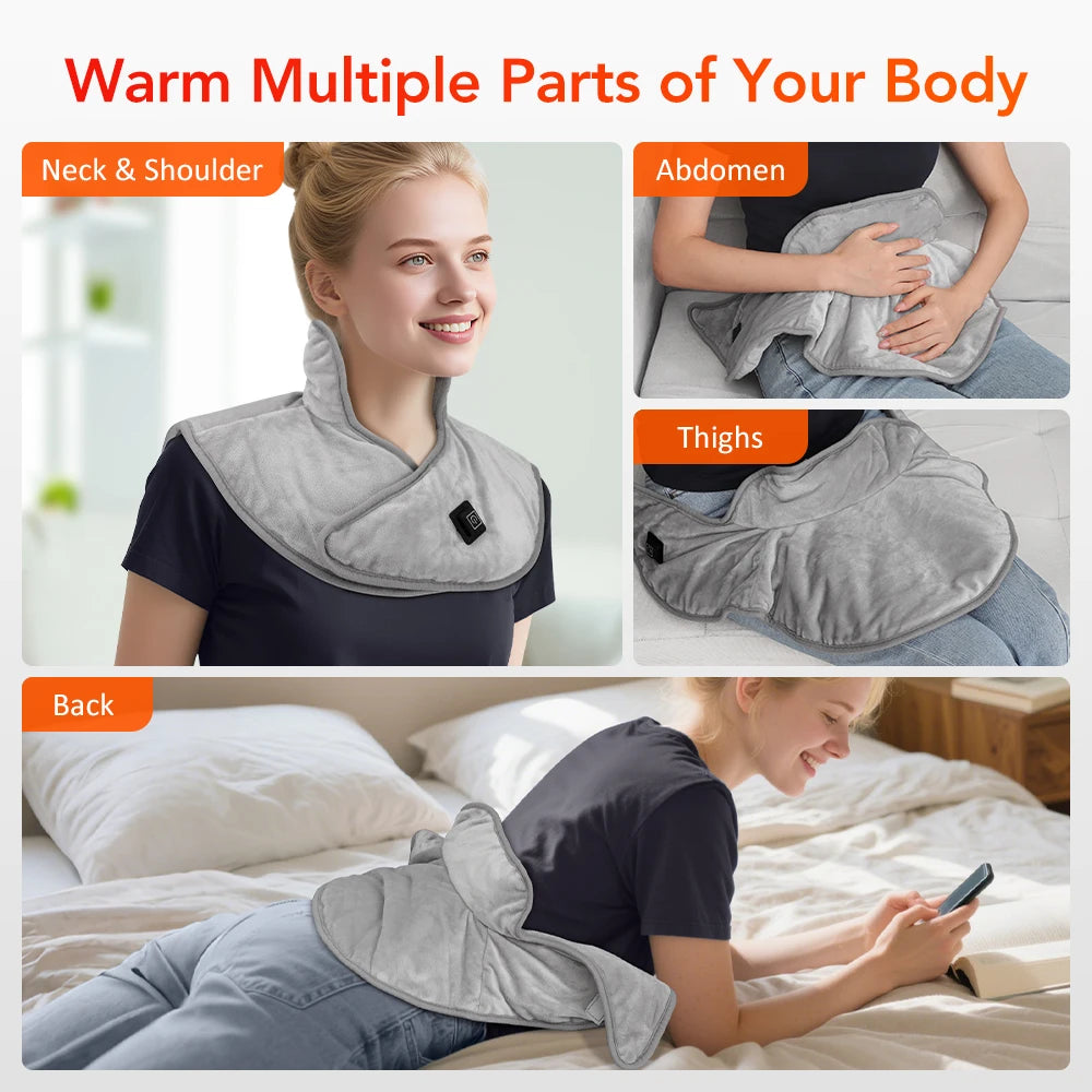 USB Powered Heating Pad for Shoulder Fatigu Relief Constant Temperature Hot Compress Neck and Shoulder Heated Shawl Warmer