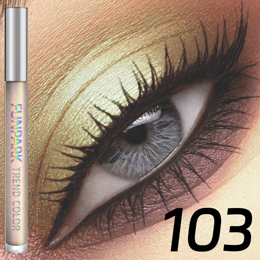 Colorful Liquid Eyeshadow Pink Green Black Diamond Shiny Eye Liner Pen Giltter Eyeshadow Palette Makeup Long Lasting Shimmer