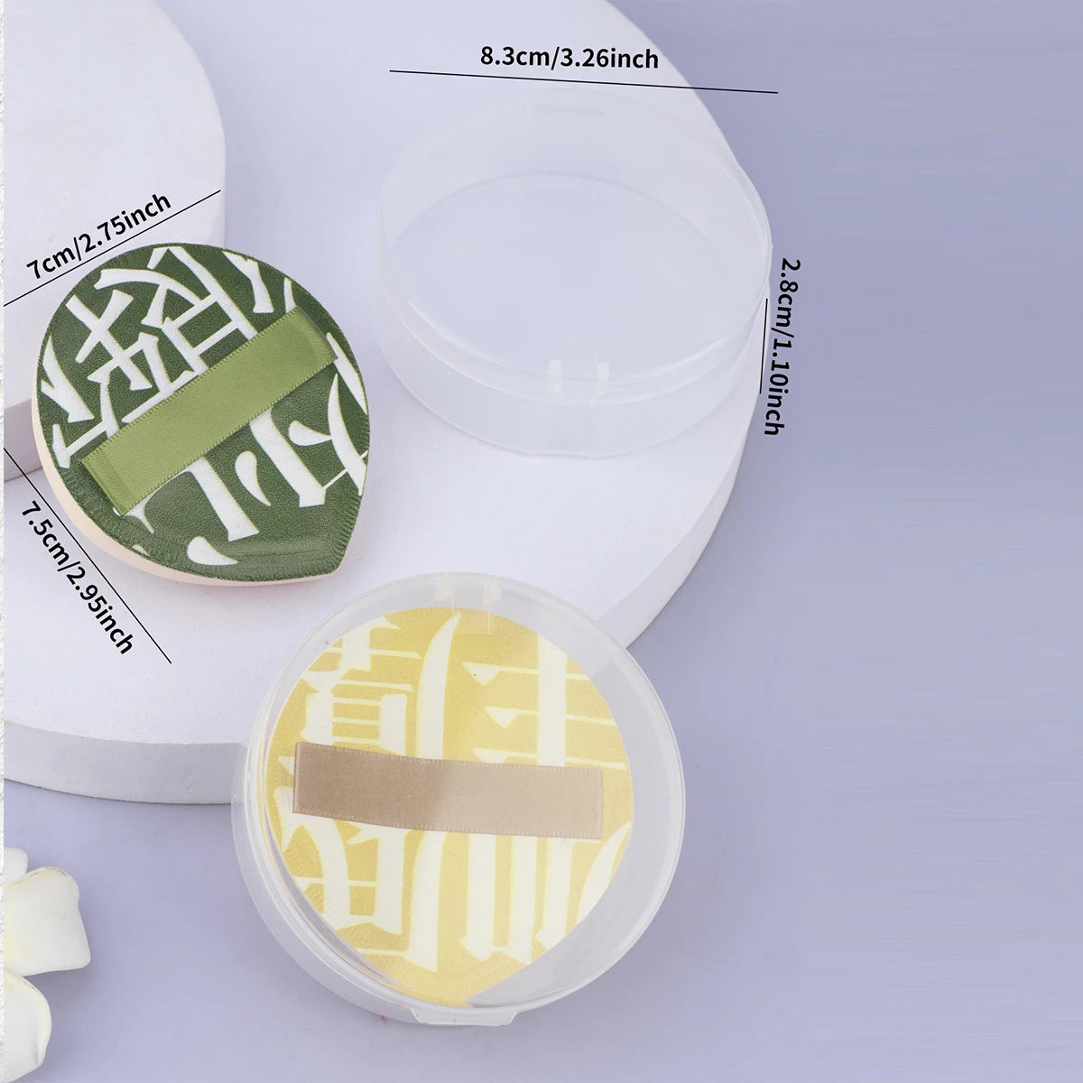 1 pcs Air Cushion Cosmetic Puff Set With Storage Box Makeup Cotton Candy Sponge Soft Leather Clip Wet Dry Use Makeup Tools