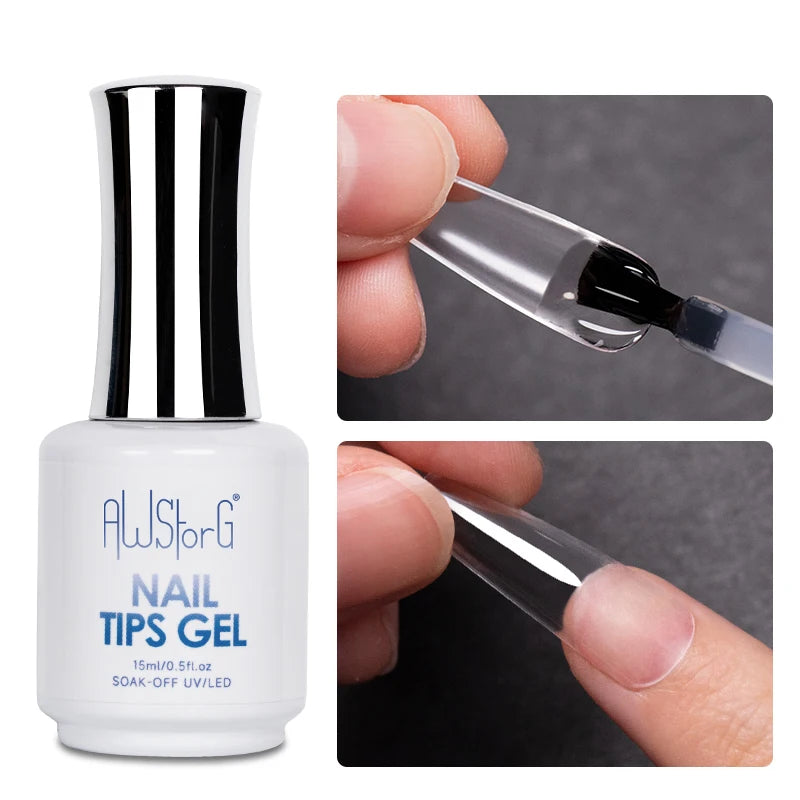 AWStorG 15ML Super Top Coat  Function Gel No Wipe Matte Top Gel Transparent Soak Off  UV LED NailArt Manicure Gel Varnish Primer