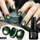 MEET ACROSS Guava & Grape Color Cat Magnetic Gel Green Glass Bead Cat Eye Gel Soak Off UV Gel Nail Art Varnish Salon Home DIY