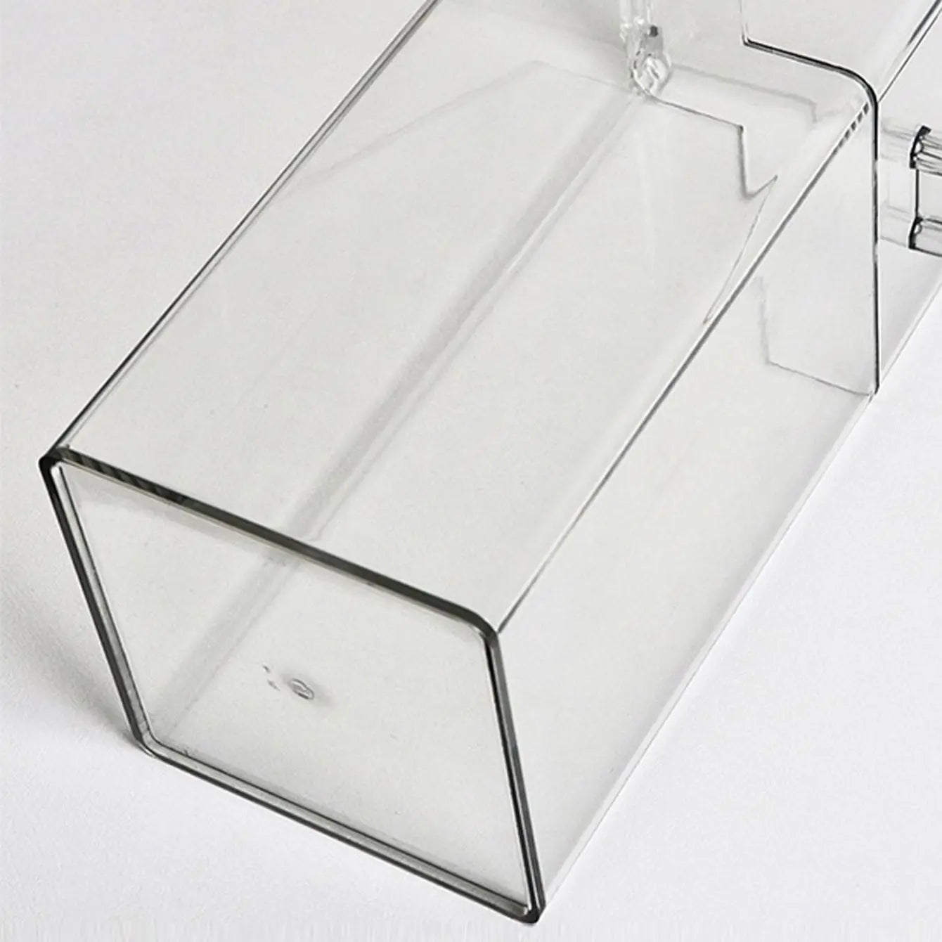 1pc Plastic Makeup Brush Storage Box, Minimalist Clear Multifunction Makeup Brush Storage Holder For Home
