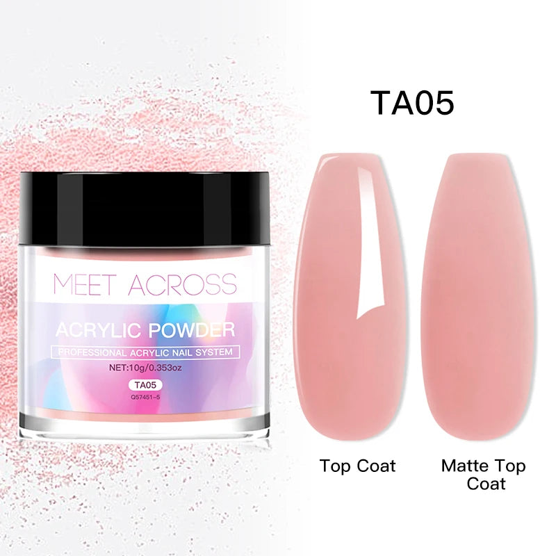 MEET ACROSS 40ml Acrylic Liquid Monomer For Nails Nail Art Carving Extension For Acrylic Powder Acrylic Crystal Liquid Manicure