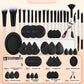 20 makeup brushes+3 round powder puffs+3 triangular powder puffs+3 beauty eggs+3 finger powder puffs+3 mini beauty eggs+1 washin