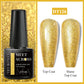 MEET ACROSS 7ml Black White Red Gel Nail Polish Glitter Semi Permanent Nail Supplies Gel Vernis for All-Season Nails Design